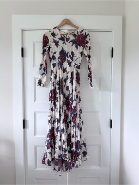 READ FLAWED Free People Floral First Kiss Maxi Dress XS